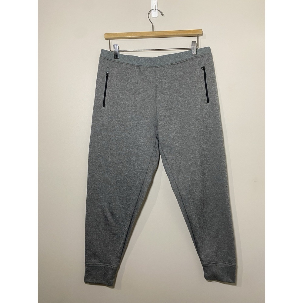 Theory Sweatpants Joggers Womens Medium Gray Tapered Pockets Stretch Athleisure
